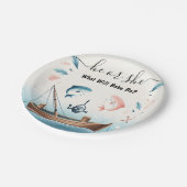 新しいフックベイトおもしろい木魚の魚釣り性別リビール ペーパープレート (アングル)