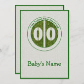 新しいフットボール選手は発表着きました 案内状 (正面/裏面)