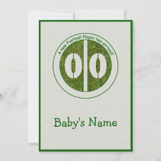 新しいフットボール選手は発表着きました 案内状