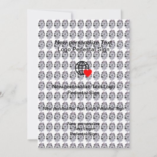 新しいフラットカスタマイズ招待状 招待状 (正面)