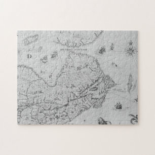 新しいフランスまたはカナダの地図 ジグソーパズル