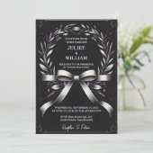 新しいフローラかわいいロープ我々は結び目結婚の 招待状 (スタンド正面)