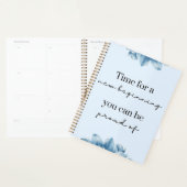 新しいフローラの開始時刻（青） やる気を起こさせる プランナー手帳 (ディスプレー)