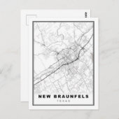 新しいブラウンフェルスの地図 ポストカード (正面/裏面)