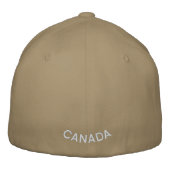 新しいブルズウィック野球帽の刺繍入りカナダキャップ 刺繍入りキャップ (裏面)