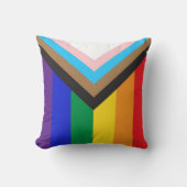 新しいプライドフラグの色ストライプのウィンドウの固定 クッション (正面)