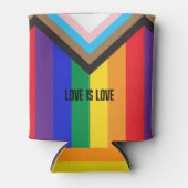 新しいプライドフラグの色ストライプのウィンドウの固定 缶クーラー (正面)