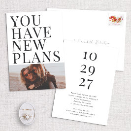 新しいプランの写真ユニークを保存する日付カード セーブザデート