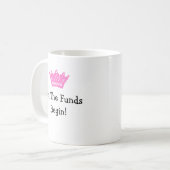 新しいプリンセスおめでとう! コーヒーマグカップ (正面左)