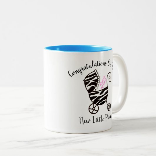 新しいプリンセスおめでとう! ツートーンマグカップ (正面右)