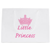 新しいプリンセス-王室のベビー! ラージペーパーバッグ (正面)