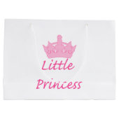 新しいプリンセス-王室のベビー! ラージペーパーバッグ (裏面)