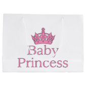 新しいプリンセス-王室のベビー! ラージペーパーバッグ (裏面)