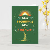 新しいプロテーゼおめでとう感動的 カード (黄色い花)