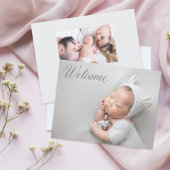 新しいベビーのおうちへようこそ発表 招待状