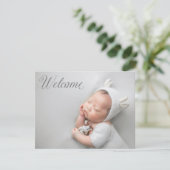 新しいベビーのおうちへようこそ発表 招待状 (スタンド正面)