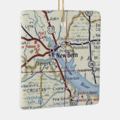 新しいベルンNCヴィンテージマップ セラミックオーナメント (右)