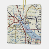 新しいベルンNCヴィンテージマップ セラミックオーナメント (左)