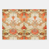 新しいペイズリーデイジーサンプラー ラッピングペーパーシート (正面)