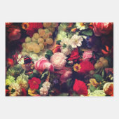 新しいペイズリーフローラサンプラー ラッピングペーパーシート (正面3)