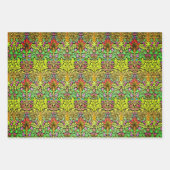 新しいペイズリーフローラサンプラー ラッピングペーパーシート (正面2)