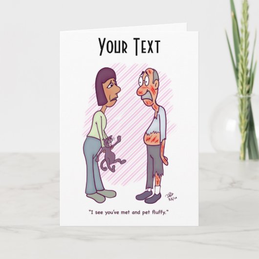 新しいペットのグリーティングカード サンキューカード (正面)