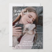 新しいペットの写真 案内状 (正面)