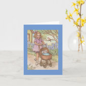 新しいペットの子猫 おめでとう カード (黄色い花)