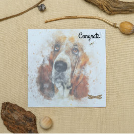 新しいペットの犬のカードおめでとうございます カード