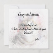 新しいペットの猫のカード - おめでとう カード (裏面)