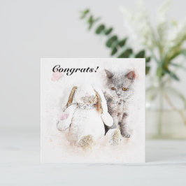 新しいペットの誕生おめでとう カード