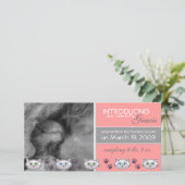 新しいペットの養子縁組のお知らせ 案内状 (スタンド正面)