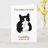 新しいペットカードのお祝いは、カスタマイズ カード (黄色い花)