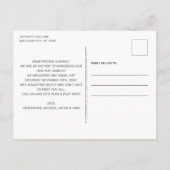 新しいペットファミリーによって拡張された4足子犬 案内ポストカード (裏面)