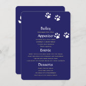 新しいペットメニューテンプレート メニュー (正面/裏面)