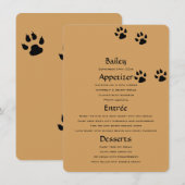 新しいペットメニューテンプレート メニュー (正面/裏面)