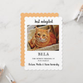 新しいペット写真の採用の発表の平らなカード カード (正面/裏面インサイチュ)