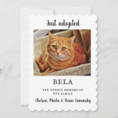 新しいペット写真の採用の発表の平らなカード カード (正面)