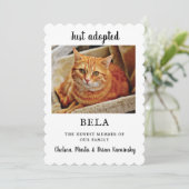 新しいペット写真の採用の発表の平らなカード カード (スタンド正面)