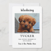 新しいペット写真の発表の平らなカード カード (正面)