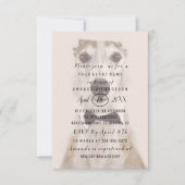 新しいペット犬の写真金ゴールドセピアスパーク 招待状 (正面)