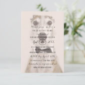 新しいペット犬の写真金ゴールドセピアスパーク 招待状 (スタンド正面)