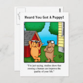 新しいペット用ユーモアポストカード ポストカード (正面/裏面)