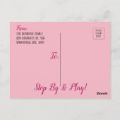 「新しいペット」最新メンバーの発表を待つ ポストカード (裏面)