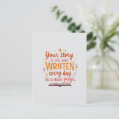 新しいページ、新しい日 ポストカード (スタンド正面)