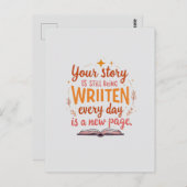 新しいページ、新しい日 ポストカード (正面/裏面)