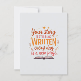 新しいページ、新しい日 ポストカード