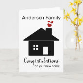 新しいホパーソナライズされたームカード、引っ越し祝いパーティー カード (黄色い花)