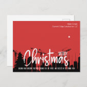 新しいホライゾン建築、建築家会社X-Mas シーズンポストカード (正面/裏面)