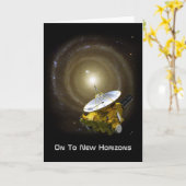 新しいホライゾン星間宇宙船に乗る カード (黄色い花)